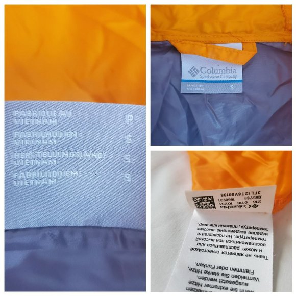 Columbia Tennessee Volunteer College Flash Forward Windbreaker Jacket Size Small - Picture 10 of 11